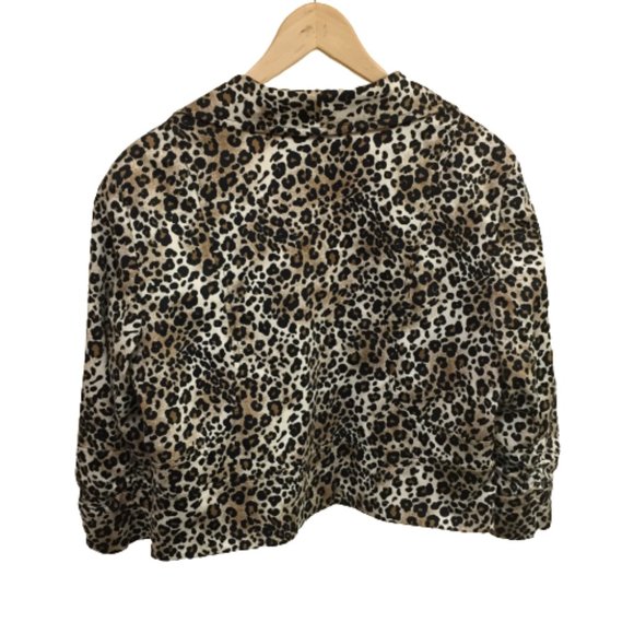 Anthracite by Muse Size 14 Leopard Print Jacket - Picture 3 of 11